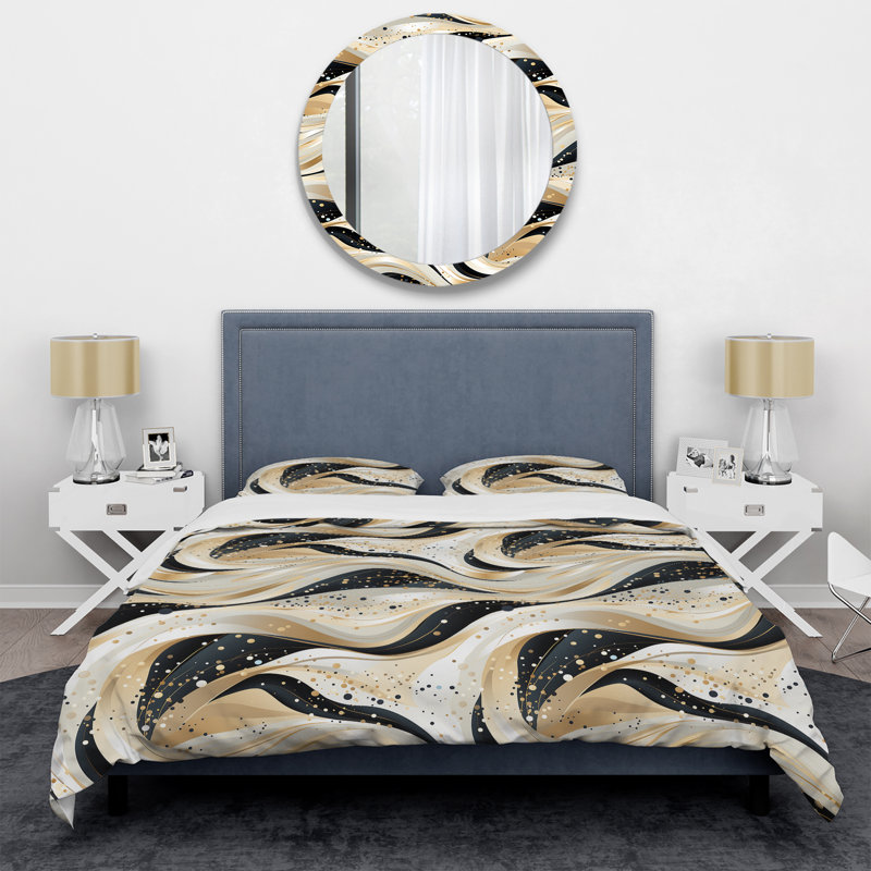 Ensemble de housse de couette Silviane, Housse de couette pour très grand lit et 2 très