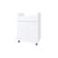 White Kitchen Cart With 2 Doors And 1 Drawer, Storage Option For Organized Kitchen, Caster Wheels Easy Movement, Particle Board Build, 33.98 In High, 17.87 Wide, 23.66 Deep - Coloured Convenient