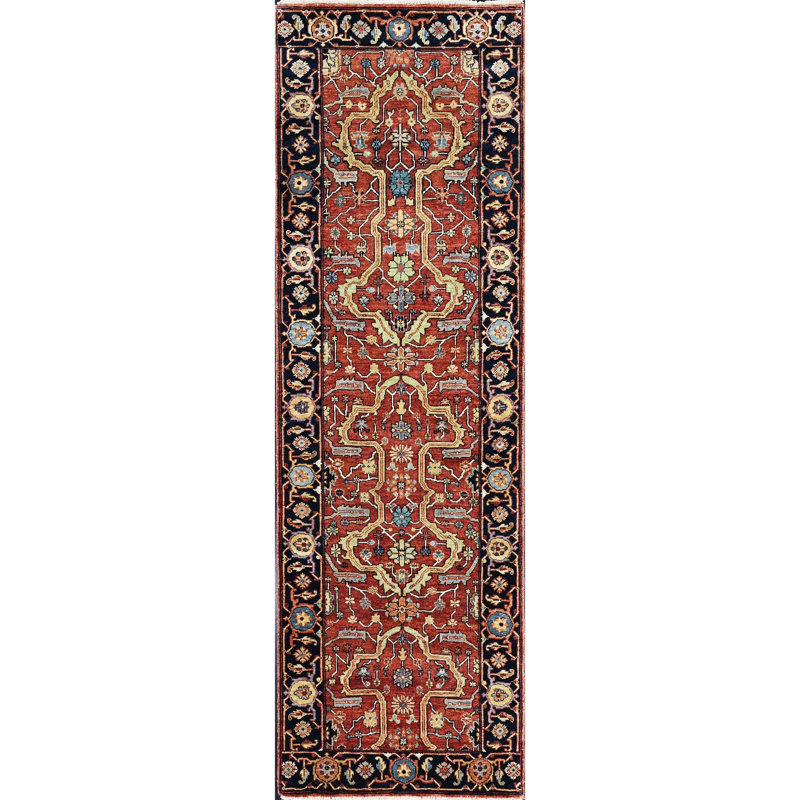 Handmade Wool Oriental Area Rug, Runner 2'6" x 8'