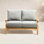 Malena 52" Teak Patio Loveseat