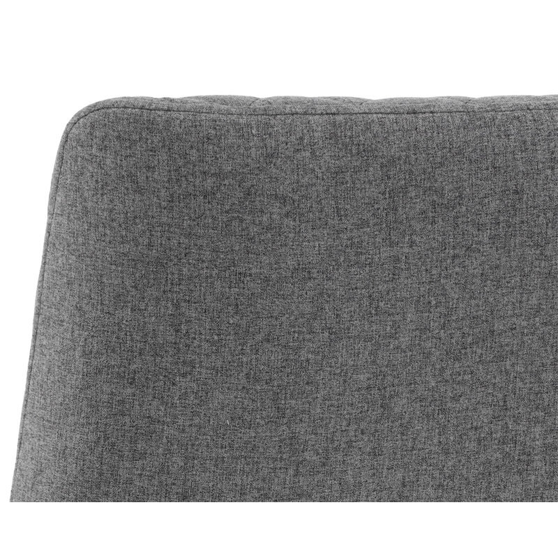 Otho Upholstered Side Chair - Grey, Dark Gray Performance Basketweave