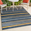 Tapis intérieur / extérieur crème / bleu marine Janus Classic Coastal-205660388