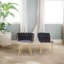 Fauteuil large en velours 22,8 po Reimo-604441421