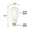 Ampoule DEL à intensité variable ST19 E26 / moyenne (standard) 60 watts à intensité variable 2700K-121206211