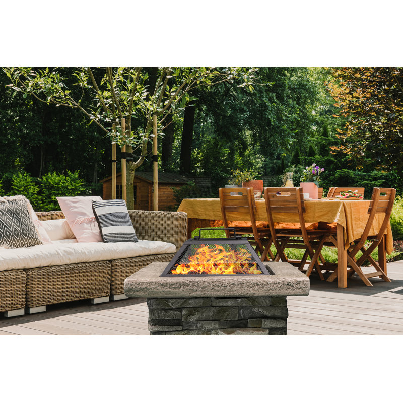 Wilibald Square Stone Fire Pit