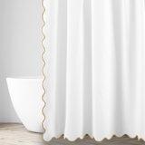 Antalya Solid Color Shower Curtain