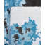 Tapis moderne noué à la main de conception unique - bleu, 9 pi 3 po x 12 pi 1 po Modern