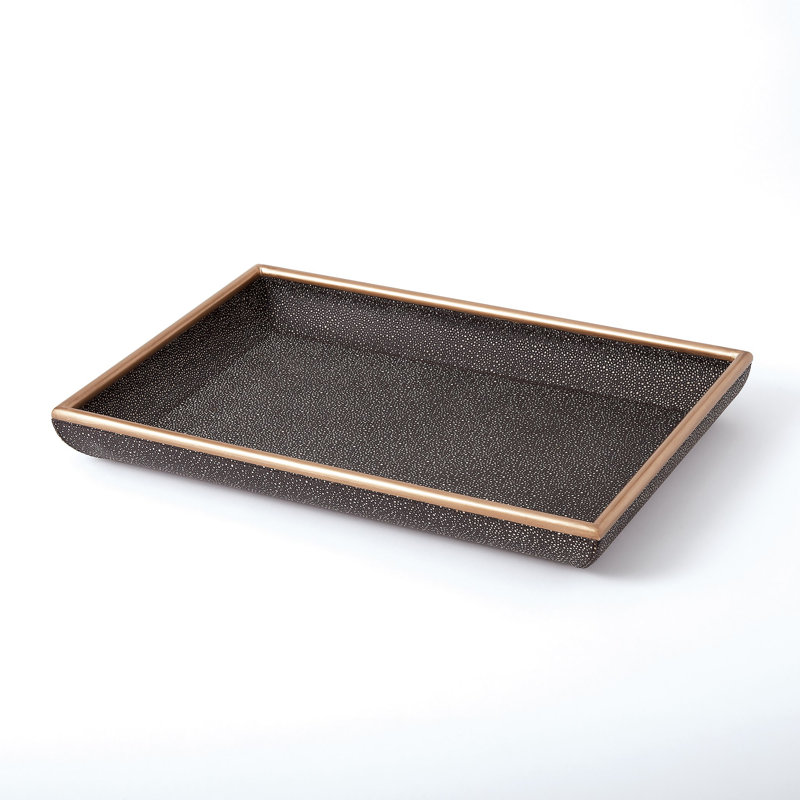 Churchill Tray-Lg, 2.5" H x 15.5" W x 23.5" D, Brown