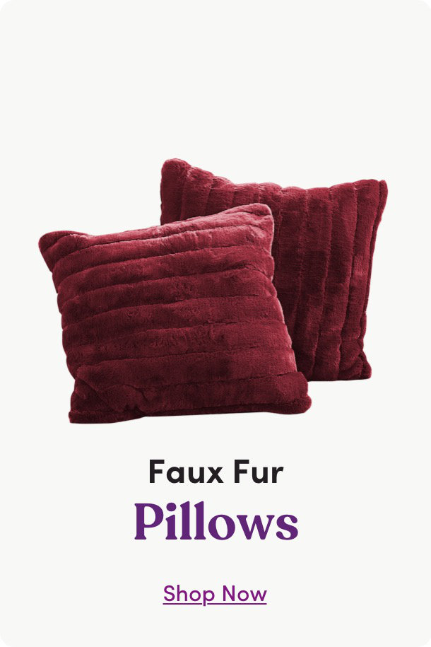 Faux Fur Pillows - Shop Now