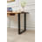 Live Edge Desk with U Shaped Legs and South American Walnut, with Drawer Storage-1731269340