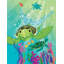 Sea Turtle - Graphic Art on Canvas