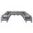 Lysandros 150'' Wide Aluminum Patio Sectional with Cushions-61209834-61209835