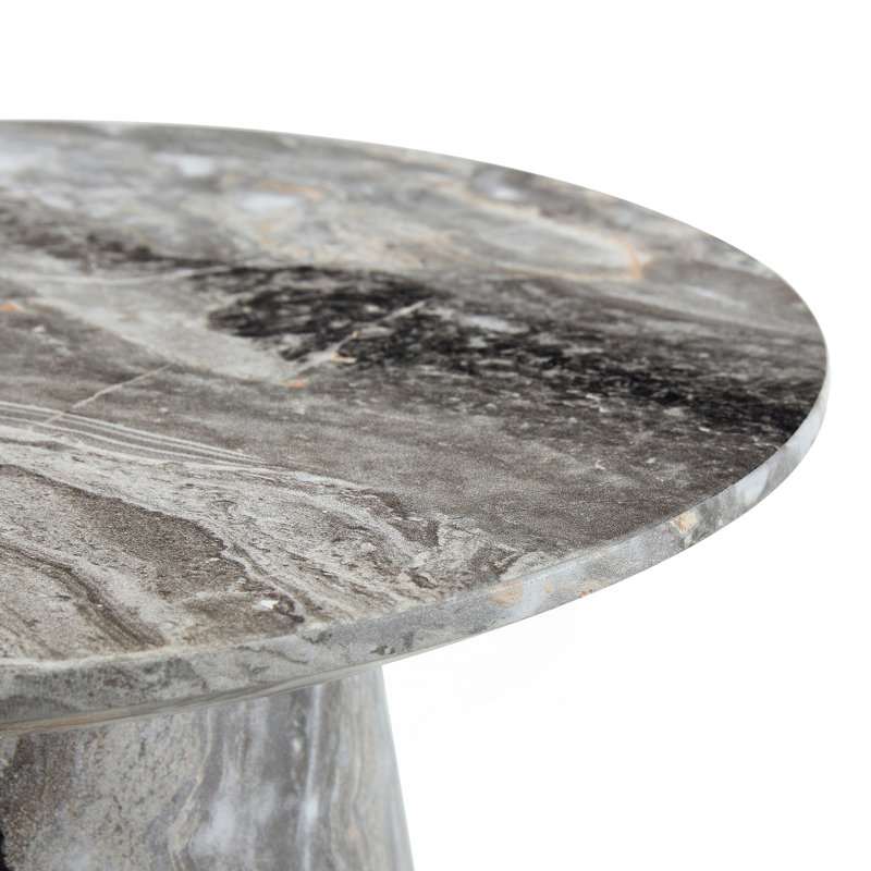 Table basse circulaire avec pieds réglables