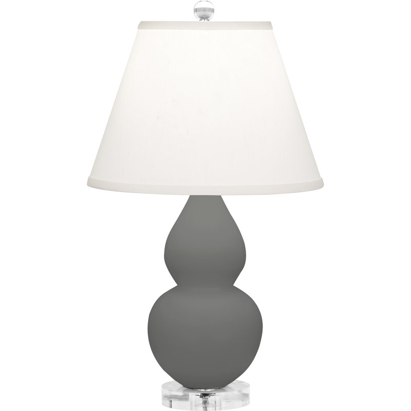 Small Double Gourd Table Lamp, Ash