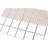 Cube 2" x 2" White Matte Porcelain Mosaic Floor and Wall Tile