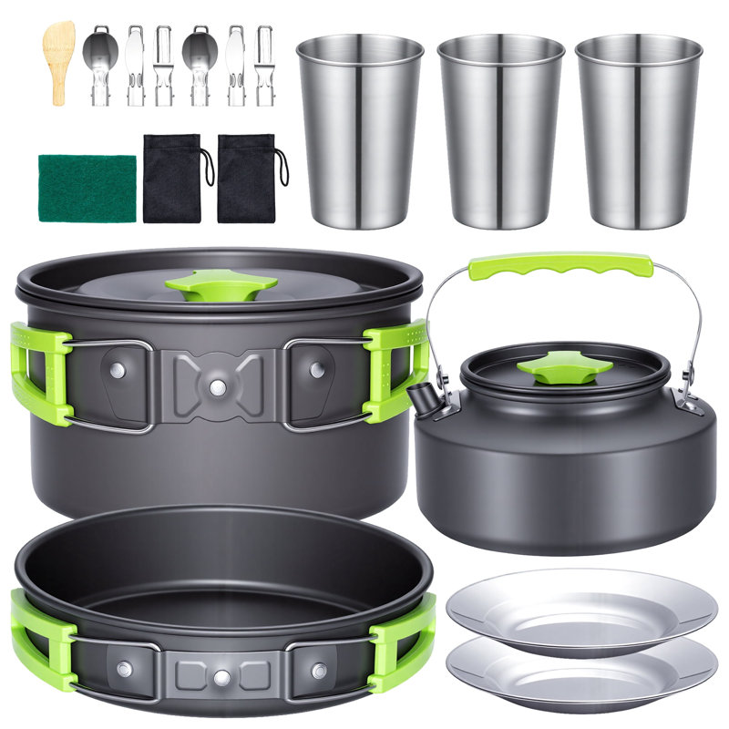 Ensemble de batterie de cuisine de camping 20 pièces Biotree