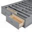 Grand lit plateforme hydraulique en bois avec rangement - Aucun sommier requis, solide et amp; Durable-19718072-19718075