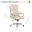 Chaise de bureau chromée - inclinable et berçante, assemblage sans effort-1429613216