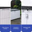 Coffre de terrasse verrouillable résistant à l'eau Edrosie Inc, 140 gallons, gris foncé-132784004-129532064