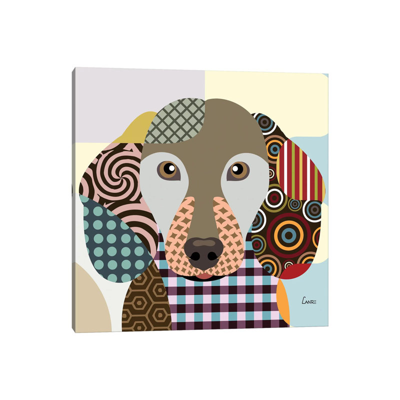 Dachshund by Lanre Studio - Wrapped Canvas Print, 66.04 cm H x 66.04 cm W