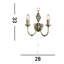 Plymouth Mild Steel Candle Wall Light-10995423