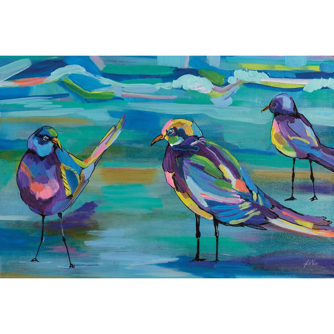 Leinwandbild Indigo Gulls von Jeanette Vertentes