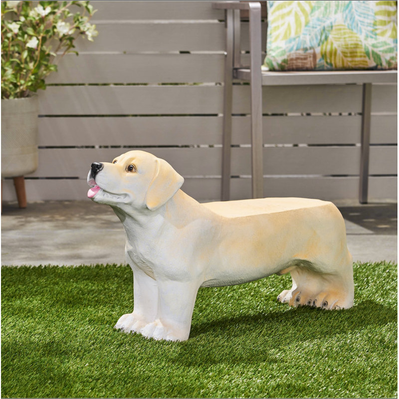 Banc d'extérieur MGO DOG Bench, aucun assemblage requis, Marron clair