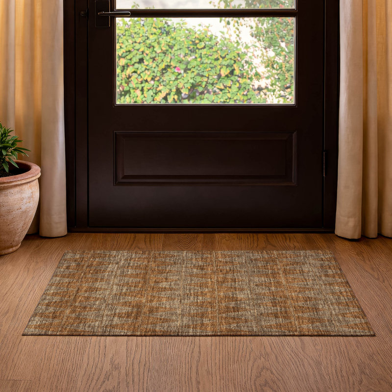 Tapis de qualité supérieure lavable à la machine Mayfield AMF2415, Paprika, 1 pi 8 po x 2 pi 6 po