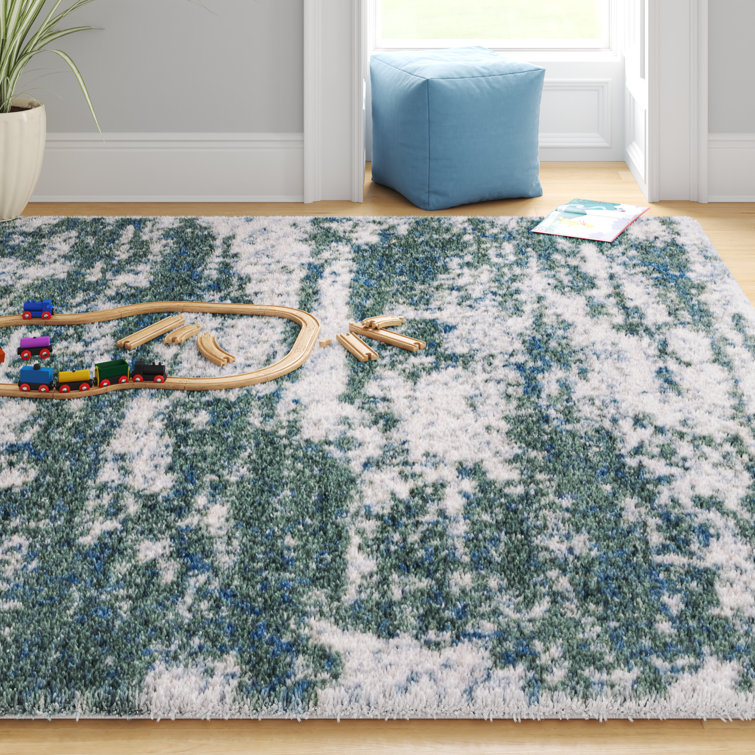 Difiore Abstract Green/Beige Area Rug