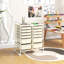  Bureau avec chariot à roulettes et 12 tiroirs de rangement-2066390102