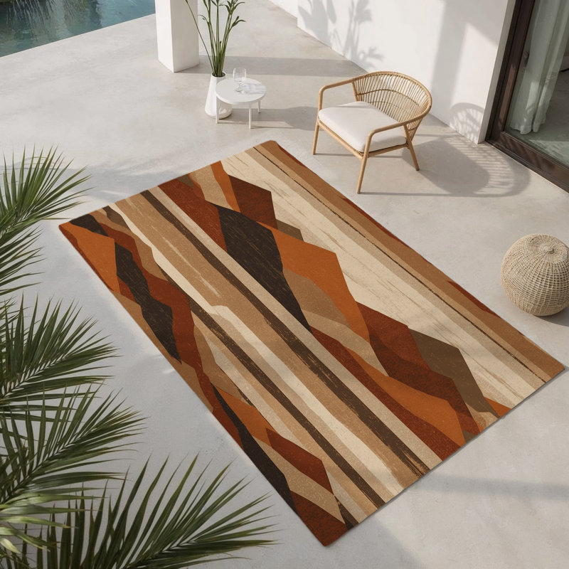 Solar Drift Indoor And Outdoor Area Rug, Rectangle 1'6" x 2'6"