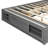 Bed Frame with 4 Drawers and Footboard Storage Cubby, Bunk Bed, Loft Bed, Queen Size Platform Bed Frame Gray-1225928259