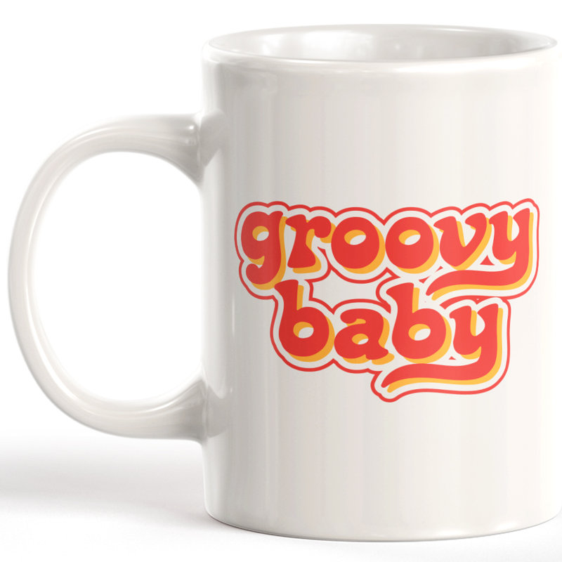 Grande tasse à café Groovy Baby, 11 oz, Céramique
