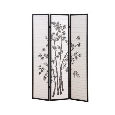Darrien Room Divider,3-Panel Oriental Shoji Screen by Ebern Designs