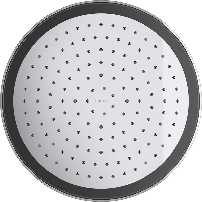 Statement™ 2.5 GPM Round 12 in. Rainhead with Katalyst Air-Induction Technology, Polished Chrome, Round, 1.75 GPM