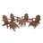 POLYWOOD Long Island Adirondack 9-Piece Conversation Group-39398952
