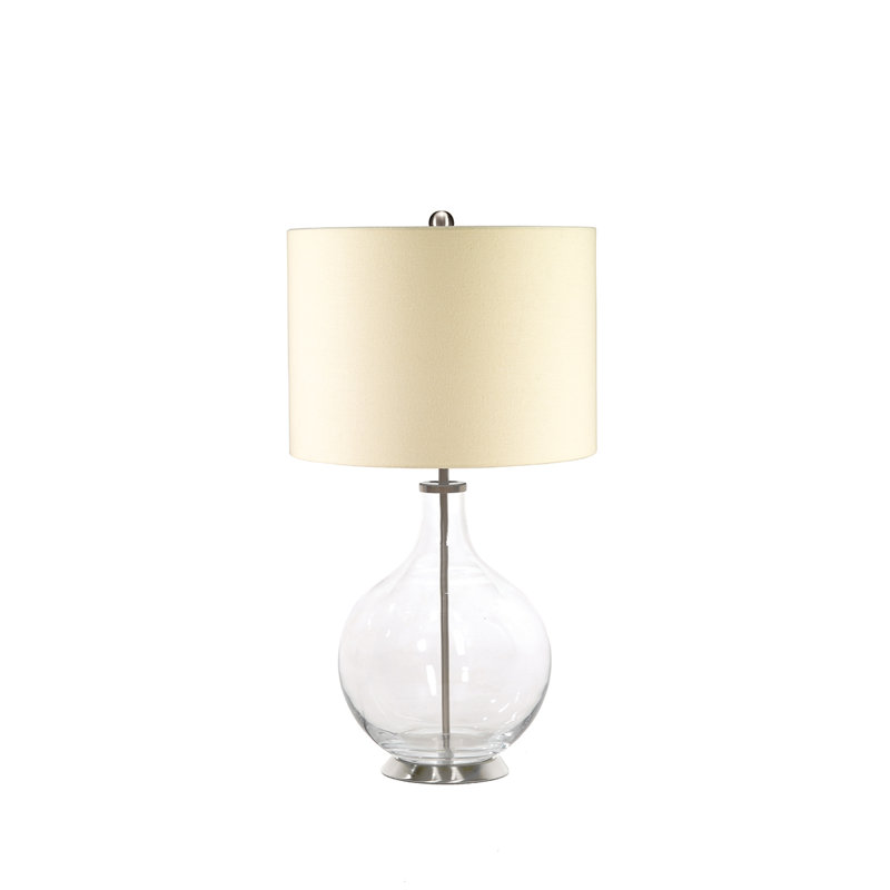 Athala Glass Table Lamp, Clear