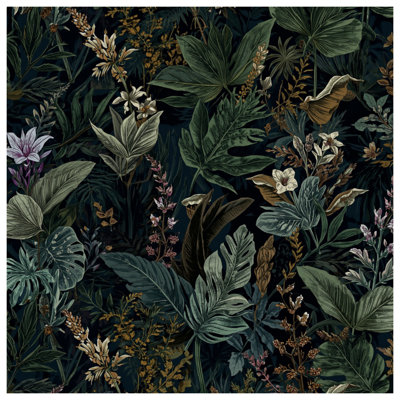 Tropical Foliage Pattern Wall Tapestry - Tropical Wall Decor