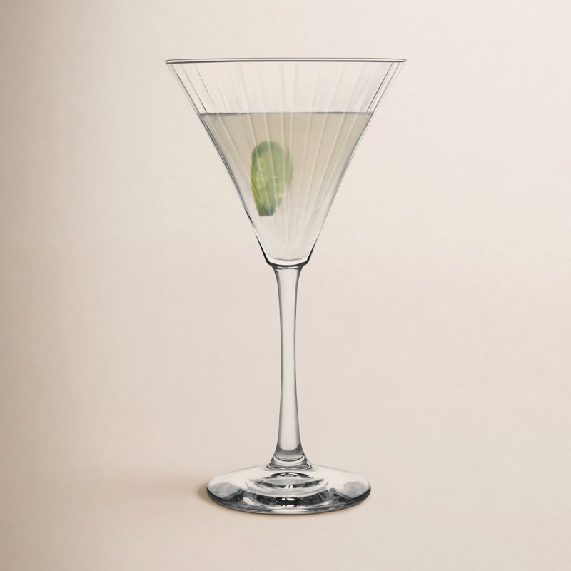 Libbey Paneled Martini Glasses, 9.5-Ounce