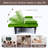 66.88" Pvc Multifunctional Foldable Sofa Bed With Cup Holder – Essential For Small Spaces-114248966