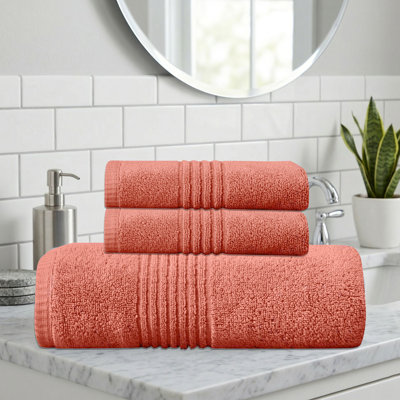 Ensemble de serviettes de bain 100% coton 100% coton zéro torsion Phoebe Home Weavers