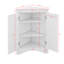 Triangle Bathroom Storage Cabinet With Adjustable Shelves, Freestanding Floor Cabinet-525799379