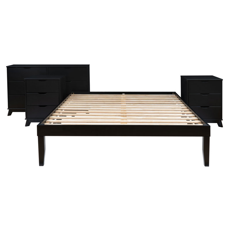 Marialana 4 Piece Bedroom Set, Queen, Black