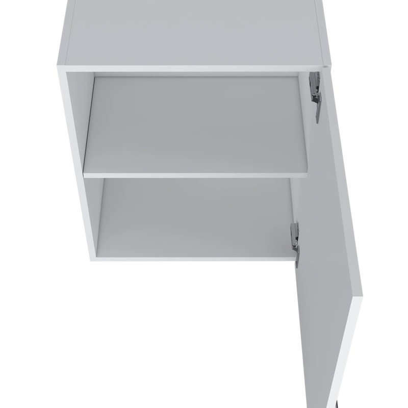 Hi Wall Cabinet With 1 Door, White