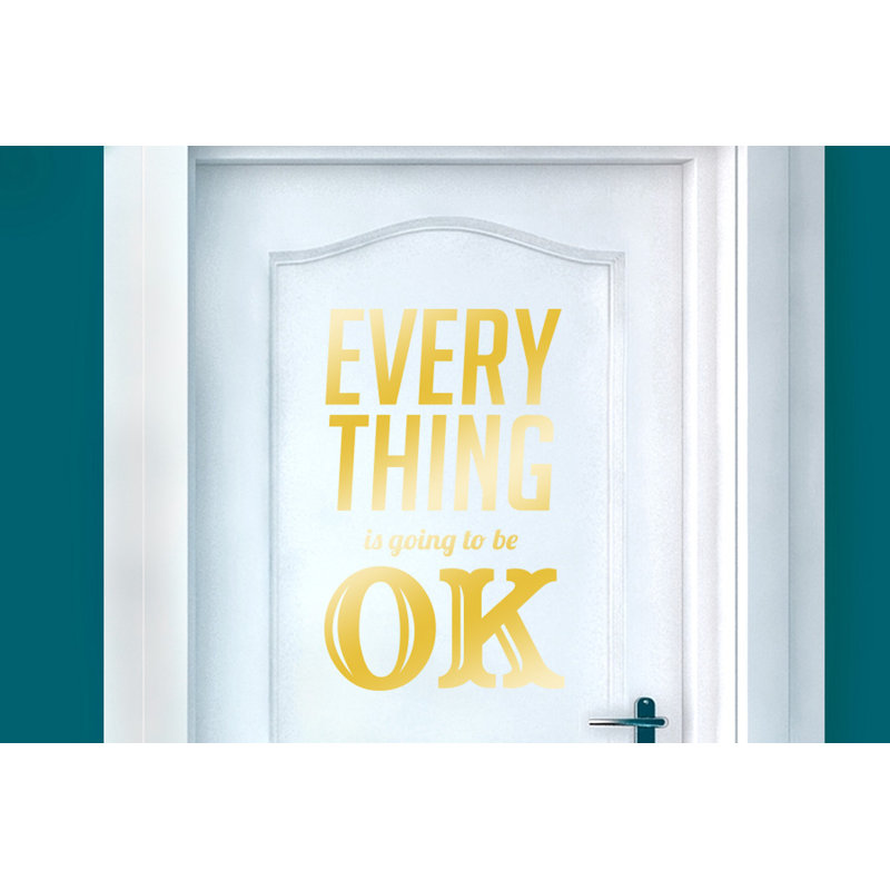 Wall Decal, Shiny Gold