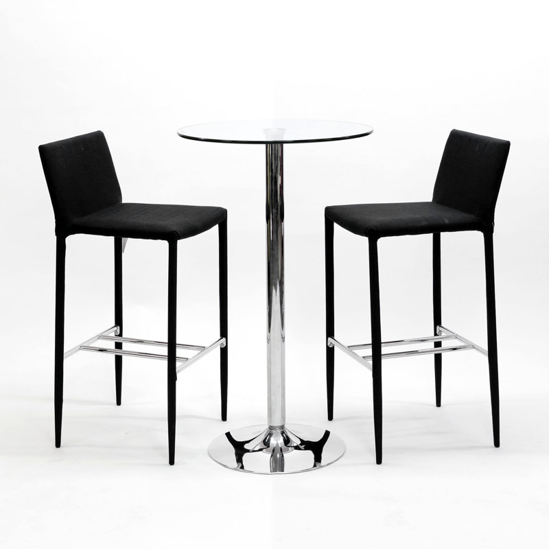 Joy 2 - Person Dining Set, Black