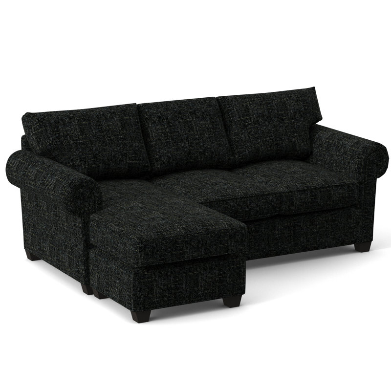 Charlotte 86" Wide Reversible Sleeper Sofa & Chaise with Ottoman, Hybrid, Connelly Crow