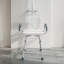 Swivel Shower Chair with Arms and Back, 400 lbs Heavy Duty Bench Seat for Inside Shower Stall and Bathtub, Height Adjustable Bathroom Bath Tub Seat for Adults, Seniors, Elderly and Disabled