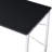 Black & Chrome Finish Vanity Desk