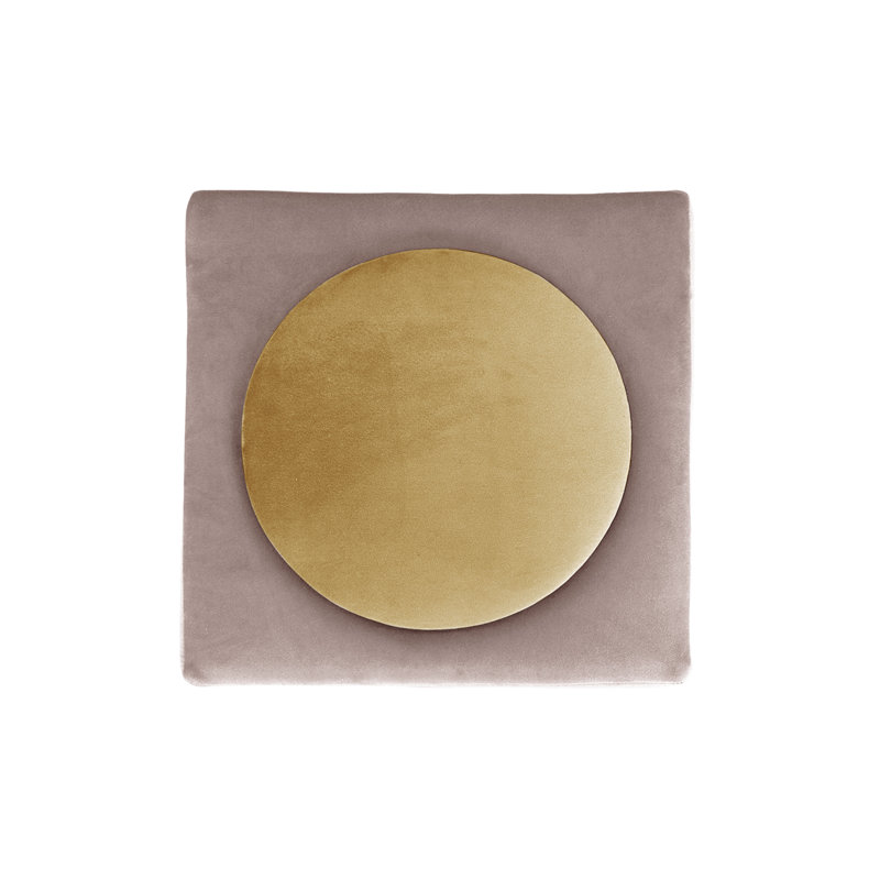 Monocle 42 Wide Ottoman, Pink/Gold